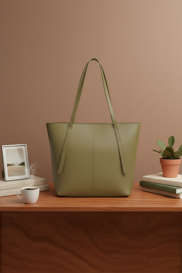 Mint Green PU Leather casual Shoulder Bag