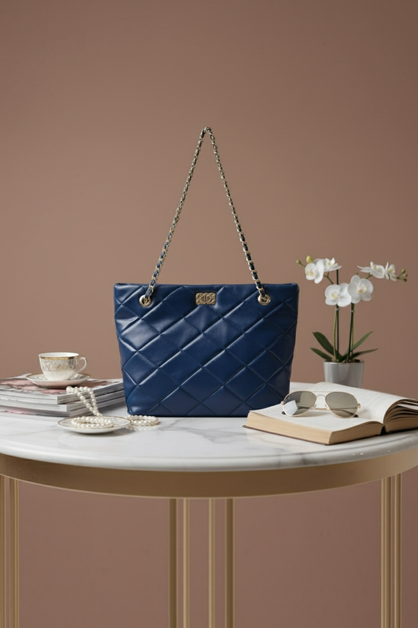 Luxe Quilted Chain Shoulder Bag