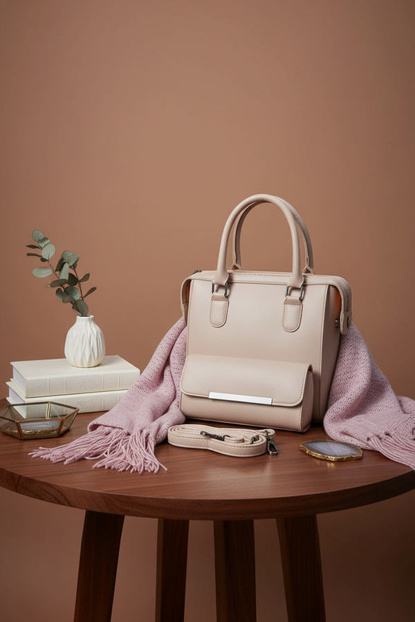 Chic 2-Piece Women’s Handbag Set with Detachable Strap