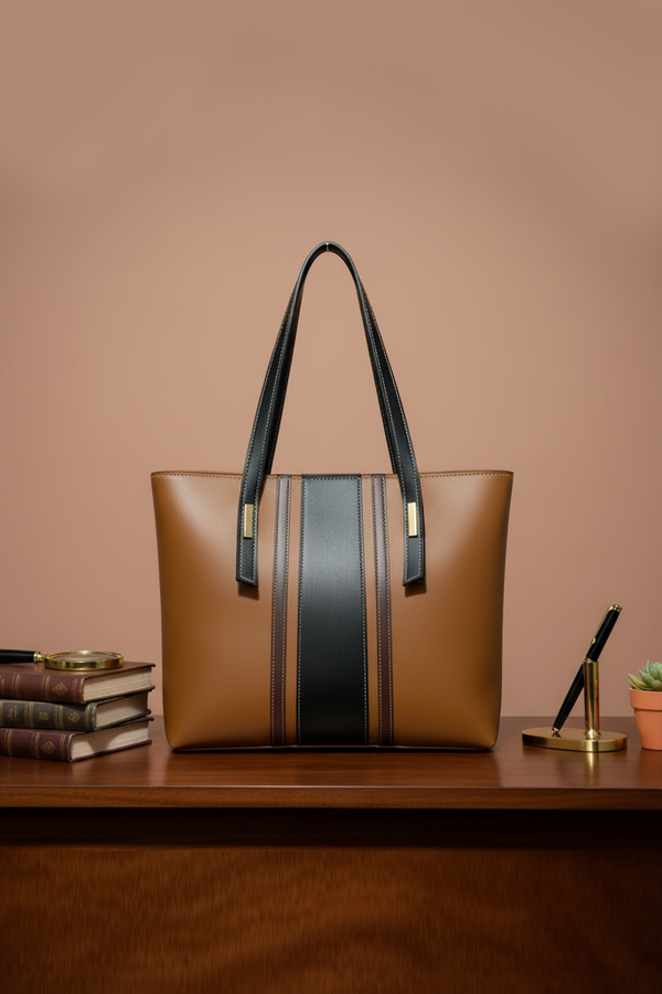 SATCHEL TOTE BROWN