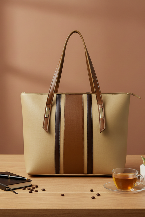 SATCHEL TOTE BEIGE