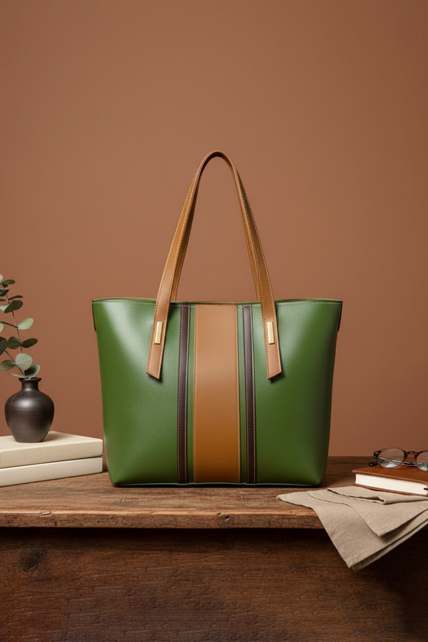 SATCHEL TOTE GREEN