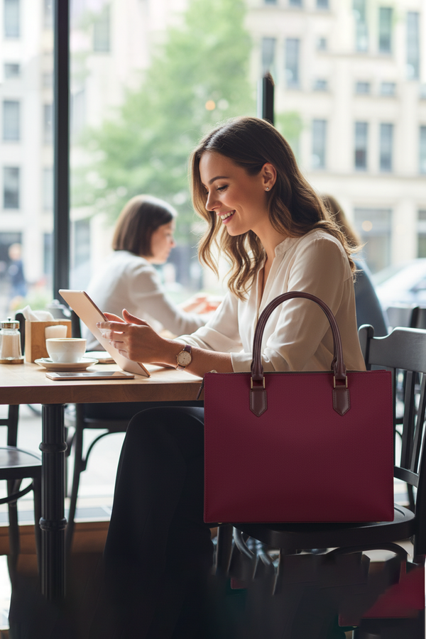 Maroon Velvet Handbag For Women