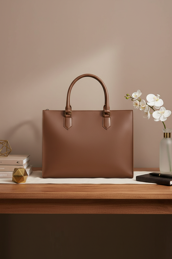 Brown Velvet Handbag For Women
